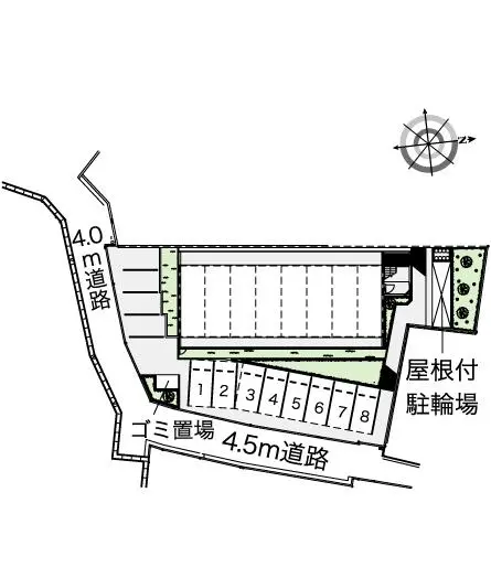 ★手数料０円★堺市北区百舌鳥西之町　月極駐車場（LP）